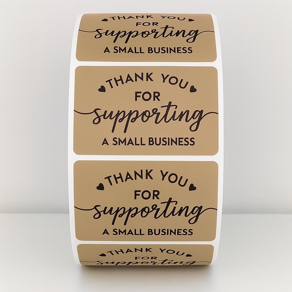 Customer Appreciation Stickers - Small Business Packaging Seals sticker label - Picture 1 of 11